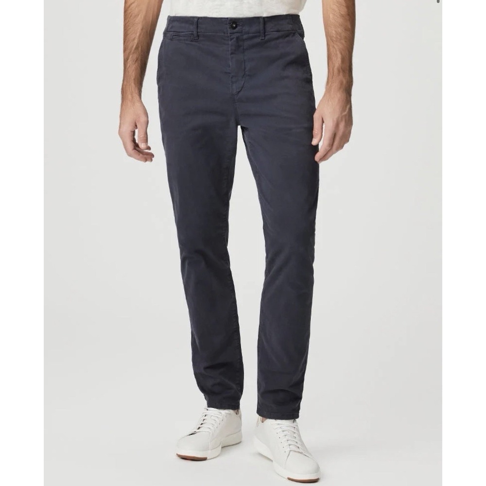 Paige Danford Chino Pants Mens 34 Navy Blue Casual Career Preppy 33x31.5"